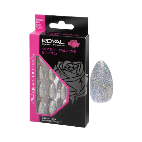 Royal Cosmetics False Nails - Razzle Dazzle Stiletto