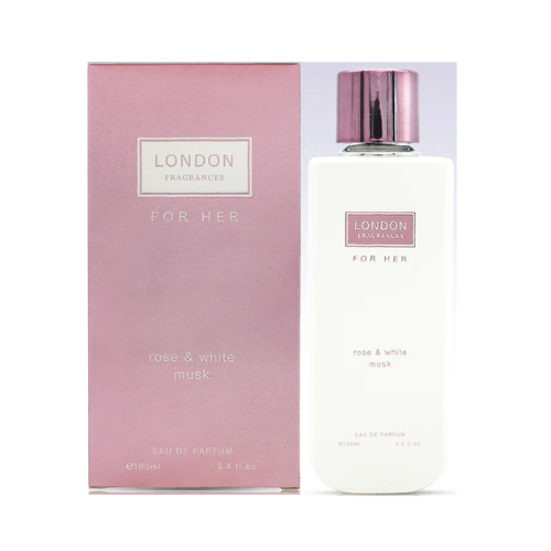 London Fragrances For Her Rose & White Musk - Eau de Parfum 100ml